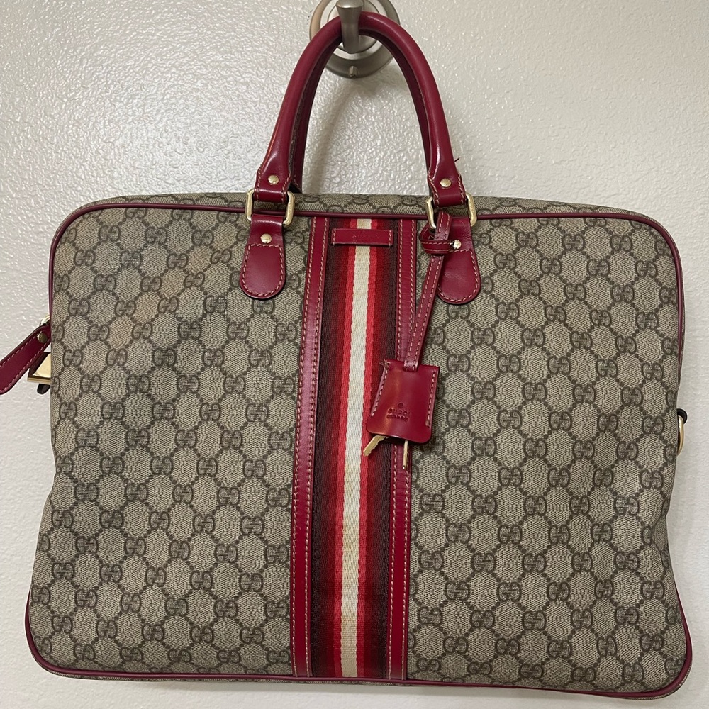GUCCI Sherry Line Business Briefcase Bag